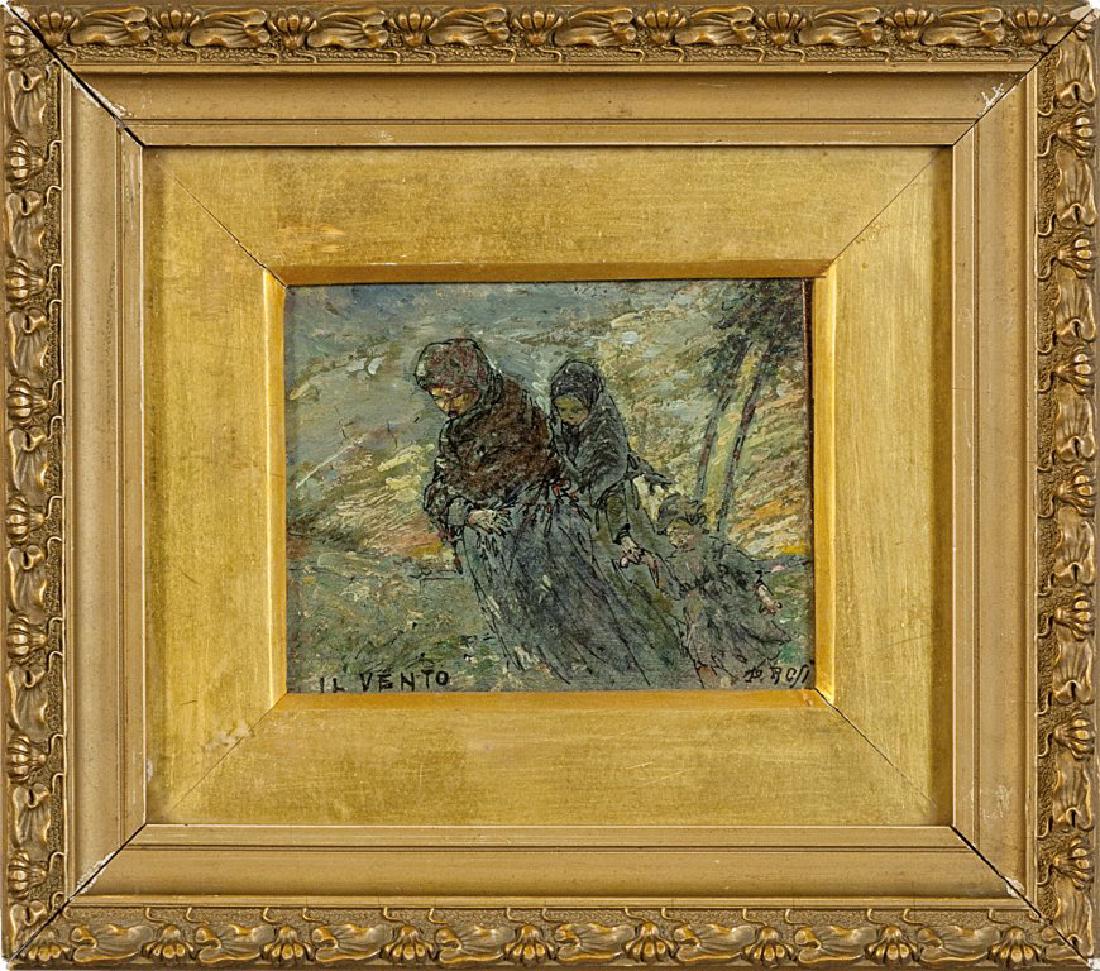 P.Rosi Il vento olio    cm.10x8 f.to in (1 of 1)