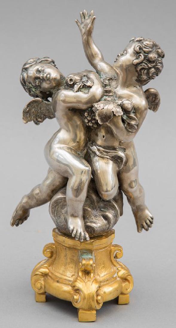 Putti danzanti, gruppetto in argento con base in (1 of 1)
