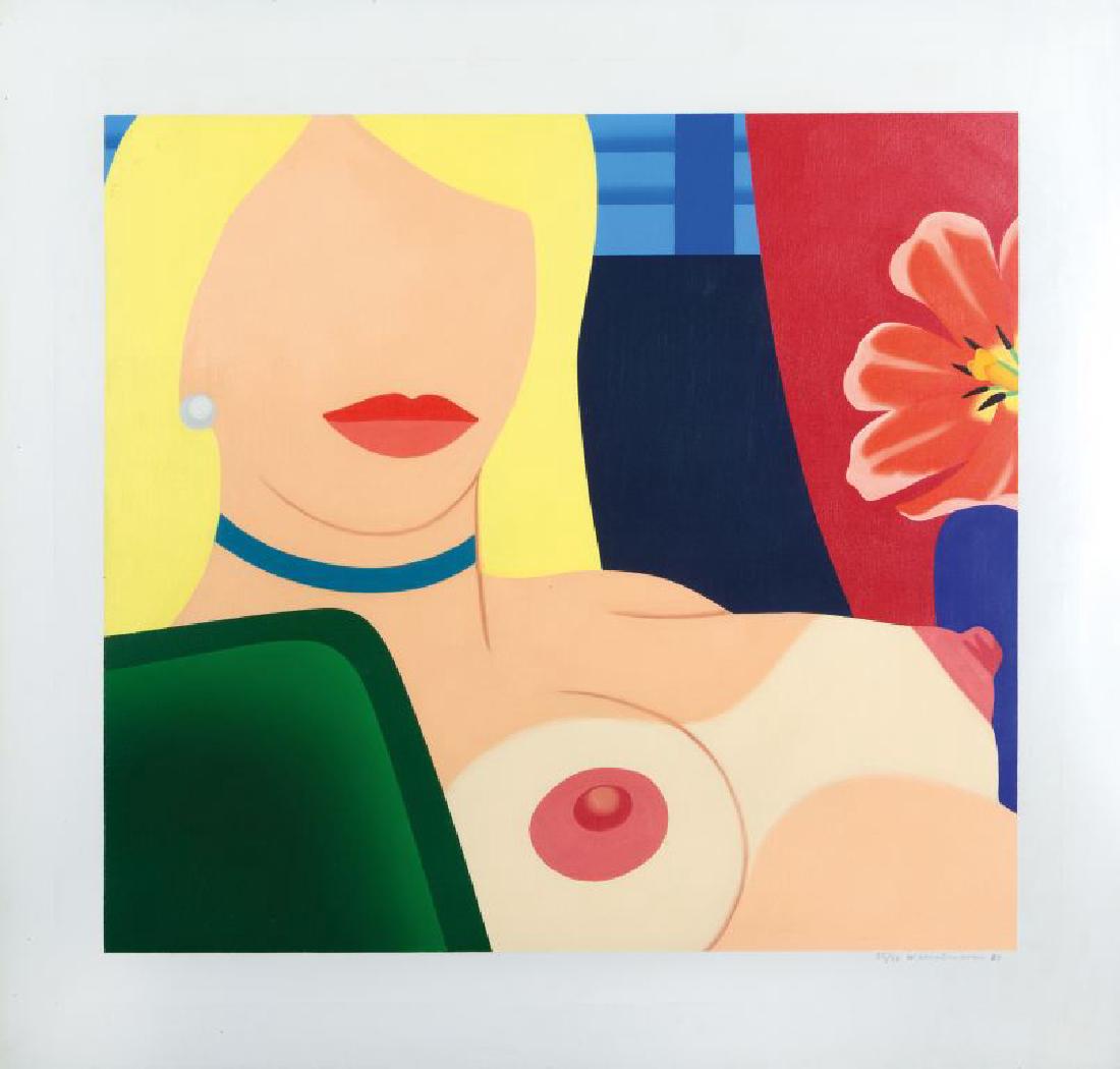 TOM WESSELMANN (1931-2004) Nude painting: TOM WESSELMANN (1931-2004) Nude painting print 1980 olio su tela cm 61x65 esemplare 25/50 firmato, datato e numerato in basso a destra firmato, datato, titolato e numerato sul retro sul retro: etichet