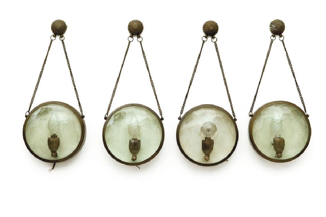 Quattro lampade a parete, anni "50.  Ottone (1 of 1)
