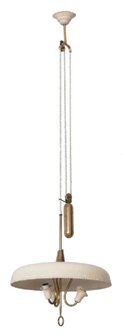 UNA LAMPADA A SOSPENSIONE A SALISCENDI, anni '50. (1 of 1)