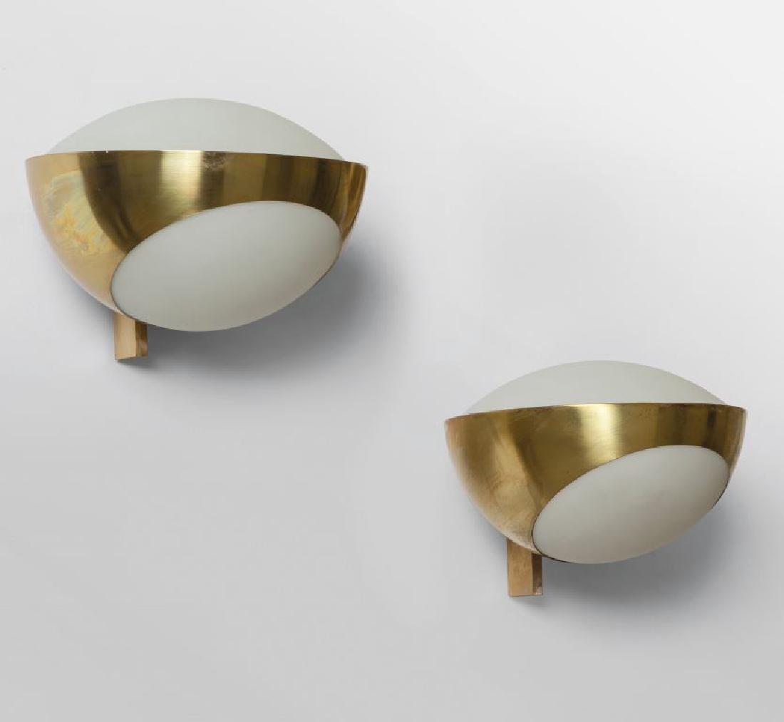 FONTANA ARTE  Due lampade a parete "1963 A", (1 of 1)