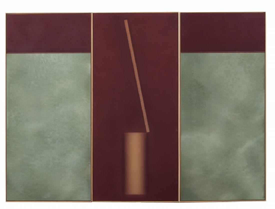 MARCO TIRELLI (1956-) Senza titolo: MARCO TIRELLI (1956-) Senza titolo 2000 tempera su tavola cm 150x205 provenienza: acquistato dall'artista Collezione Vaf Stiftung Francoforte inventario n. 871 Untitled 2000 Tempera on board 59,06x80,