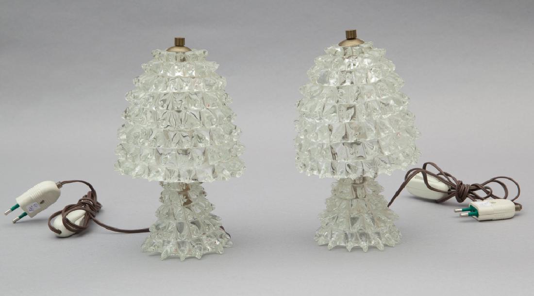 BAROVIER & TOSO  Due lampade da tavolo, anni (1 of 1)