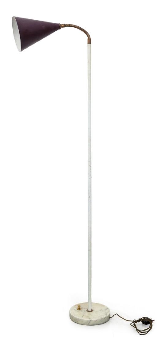 UNA LAMPADA DA TERRA, anni '50.  Marmo, tubo (1 of 1)