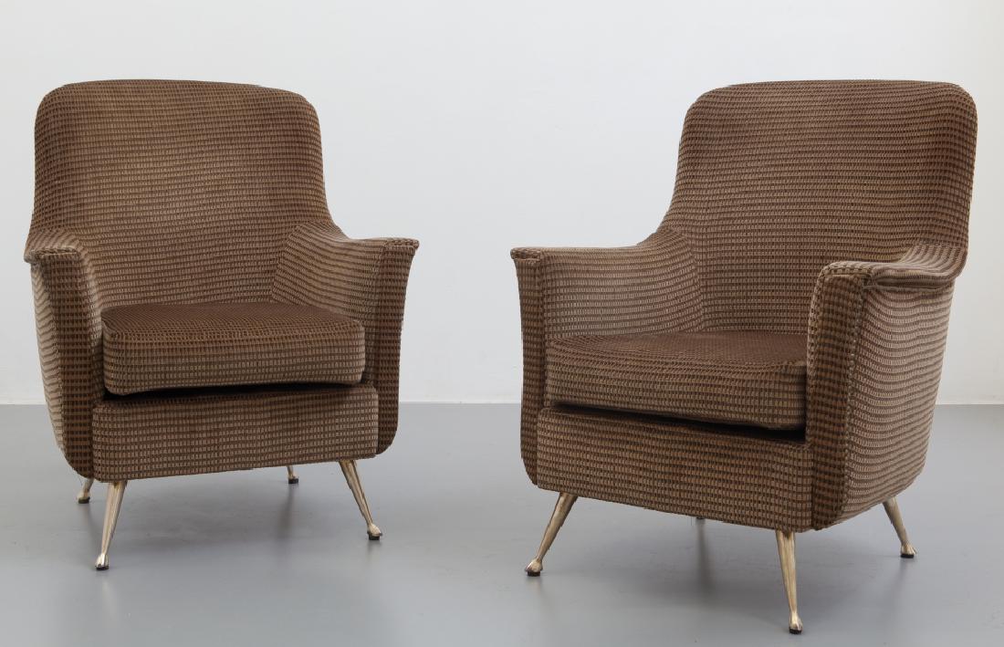 DUE POLTRONE, anni '60.  Strutture in legno, (1 of 1)