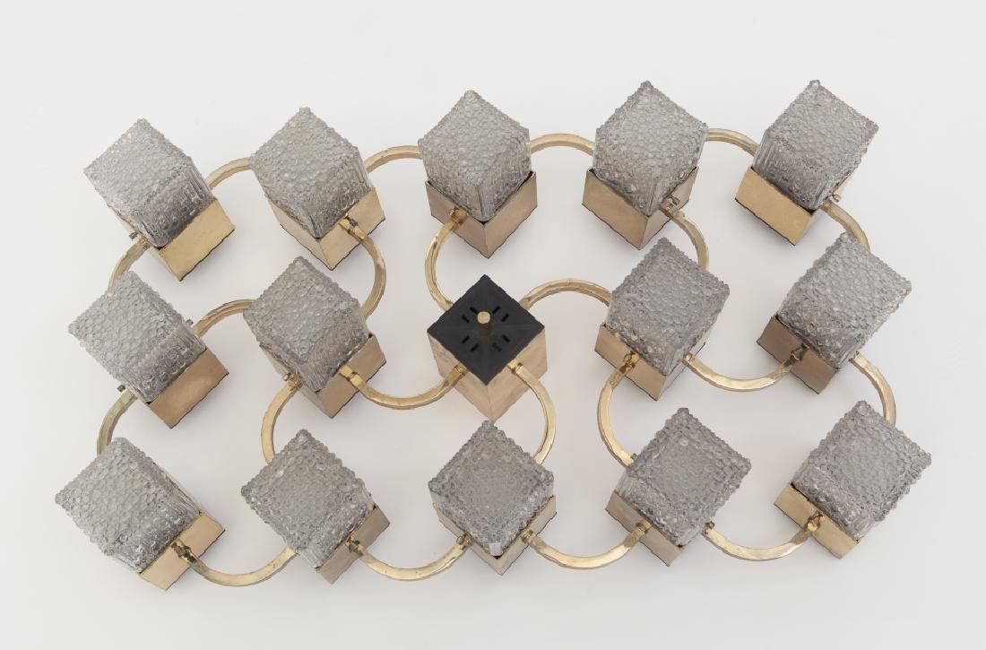 UNA LAMPADA A PLAFONE, anni '70.  Ottone, (1 of 1)