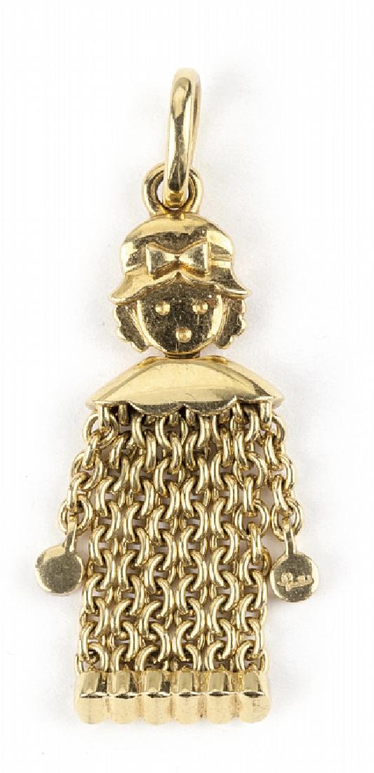 Ciondolo firmato Pomellato a forma di donnina (1 of 1)