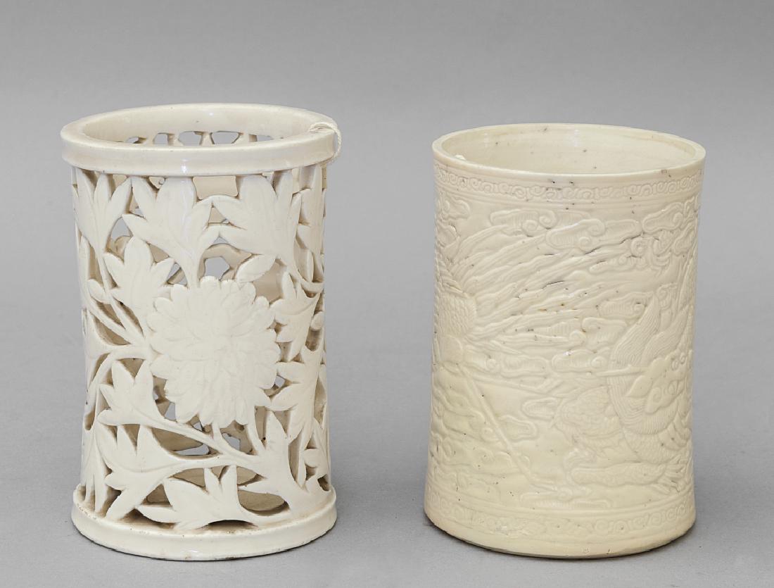 Due portapennelli in porcellana, Cina (1 of 1)