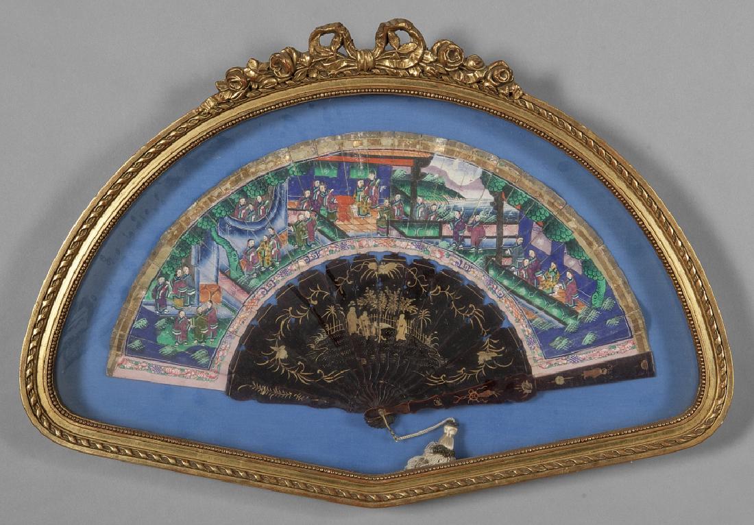 Ventaglio cantonese con cornice in legno (1 of 1)