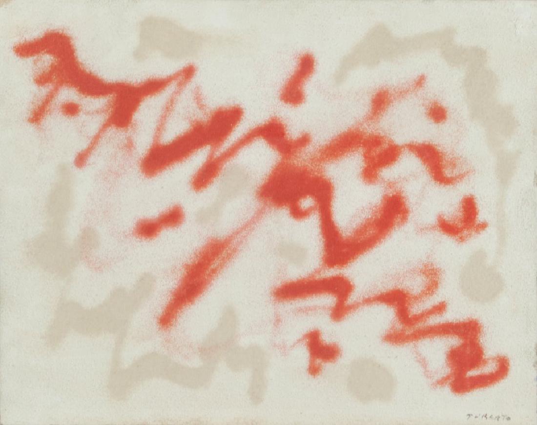 GIULIO TURCATO (1912-1995) Menton: GIULIO TURCATO (1912-1995) Menton acrilico su tela cm 40x50 firmato in basso a destra sul retro: numero di Repertorio 10411716312625-Menton etichetta della Galleria d'Arte Spagnoli, Firenze Menton acr