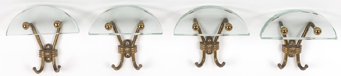 QUATTRO APPENDIABITI, anni '50.  Ottone, (1 of 1)