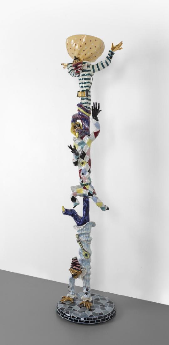 OTELLO ROSA  'Mascherata', lampada da terra in (1 of 3)