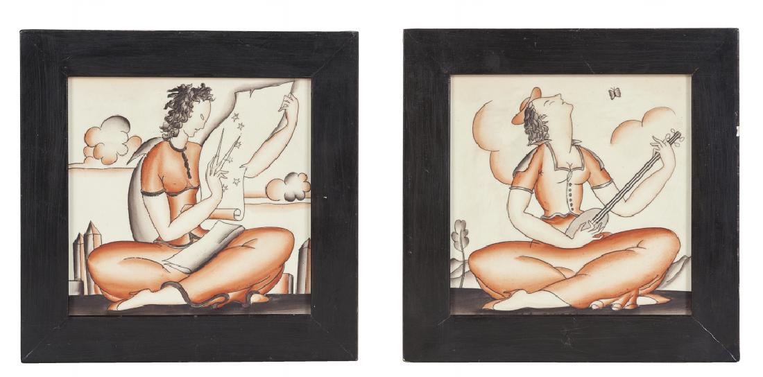 GIO PONTI  Due placche decorative modello 77 (1 of 2)