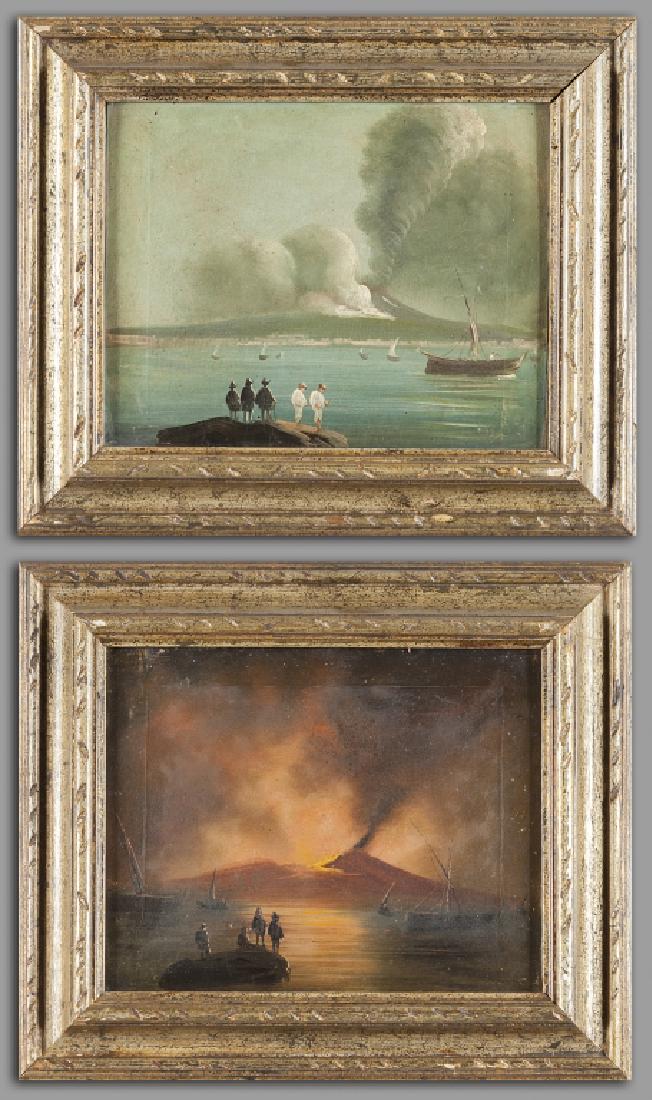"Vedute del Vesuvio di giorno e di notte" coppia (1 of 3)