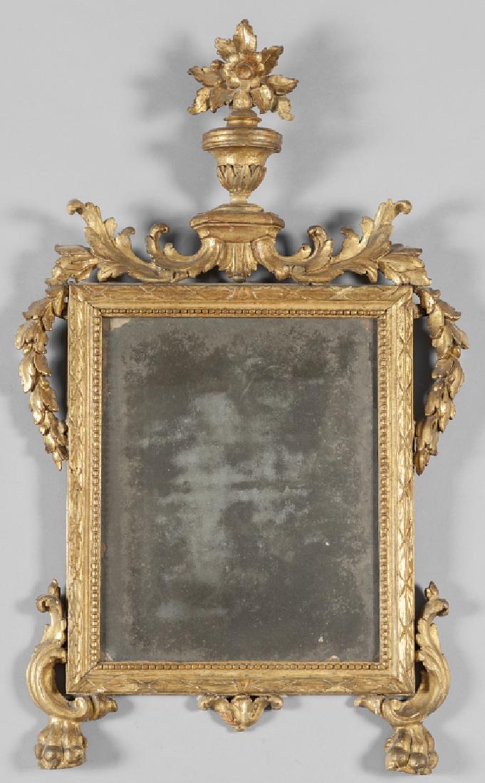 Specchierina Luigi XVI in legno intagliato e (1 of 1)