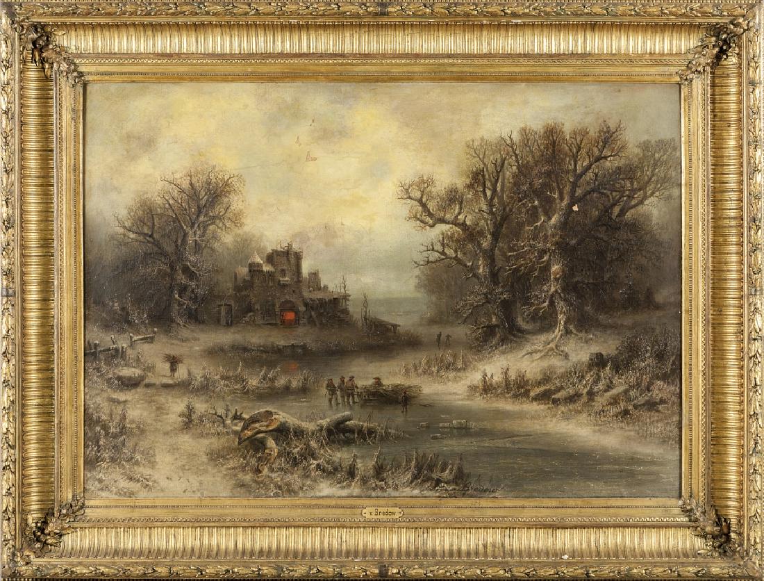BREDOW ALBERT (1828-1899)  Paesaggio invernale (1 of 1)