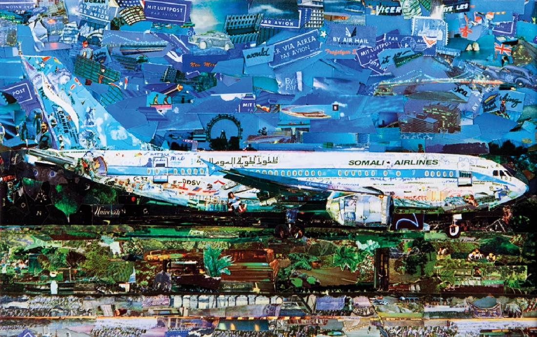 VIK MUNIZ (1961-) Jetliner, dalla serie: VIK MUNIZ (1961-) Jetliner, dalla serie Postcards from Nowhere 2014 stampa inkjet su carta Magnum Prestige cm 8,5x14 firmata sul retro sul retro: etichetta della Magnum con didascalia dell'immagine ed