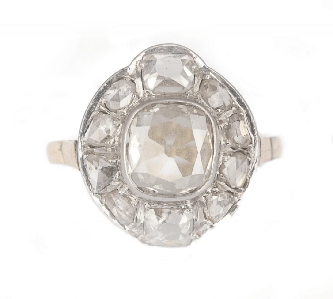 Anello in oro bianco e giallo epoca Liberty (1 of 1)