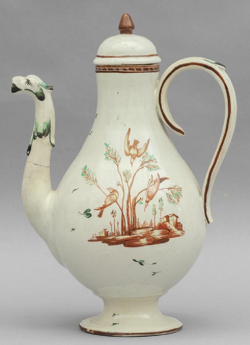 Caffettiera in ceramica policroma, al centro (1 of 2)