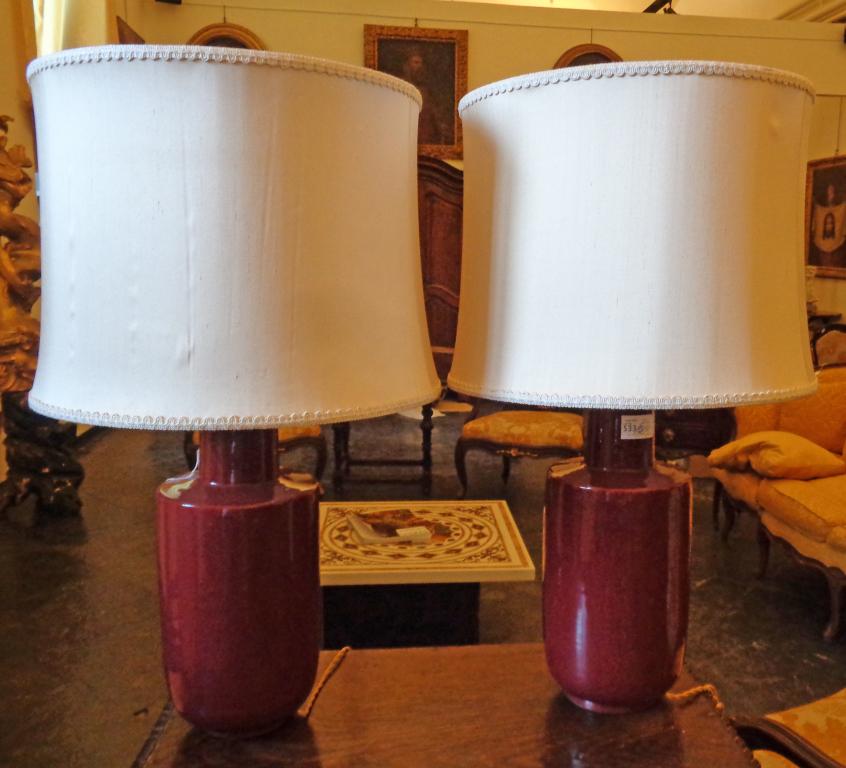 Coppia di vasi in porcellana sangue di bue (1 of 1)