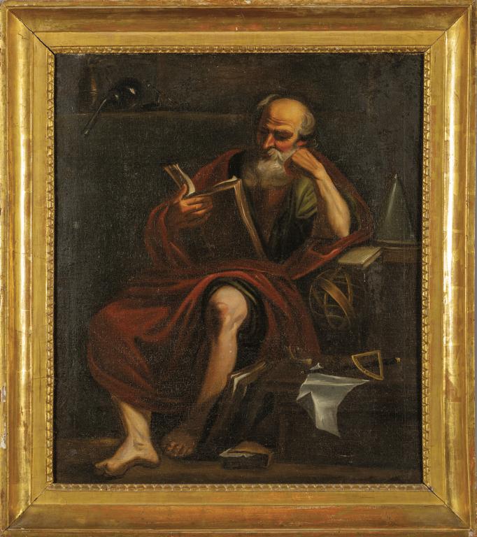 Scuola lombarda sec.XVII "Filosofo" olio cm. (1 of 1)