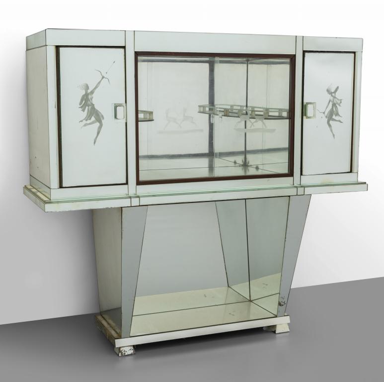 UN MOBILE-BAR, anni '40.  Cristallo, cristllo (1 of 3)