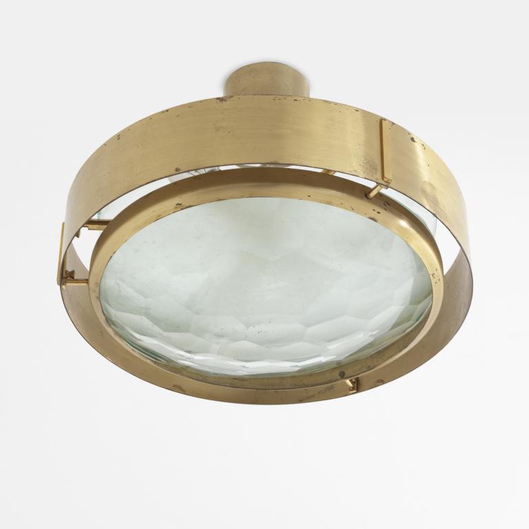 UNA LAMPADA A SOSPENSIONE, anni '50.  Ottone (1 of 1)