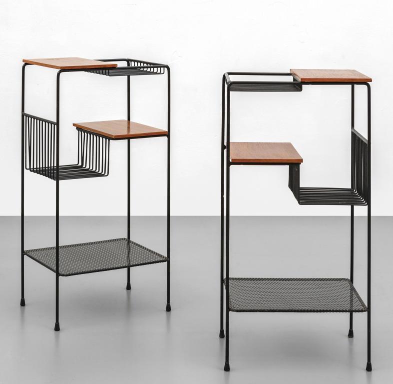 DUE TAVOLINI DI SERVIZIO, anni '50.  Ferro (1 of 1)