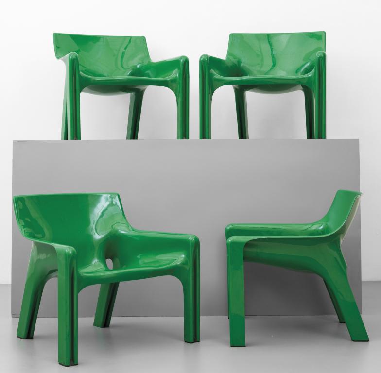 VICO MAGISTRETTI  Quattro poltroncine (1 of 1)