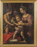 Scuola toscana sec.XVII "Sacra Famiglia con San