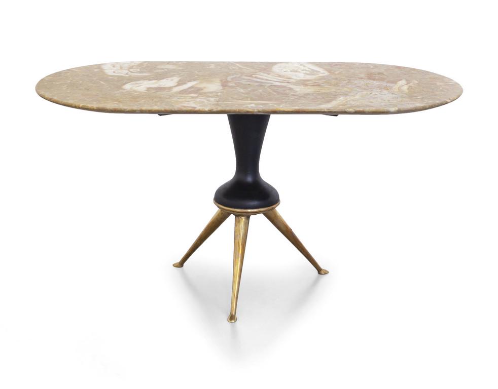 UN TAVOLINO, anni '50. Onice, legno tornito (1 of 1)