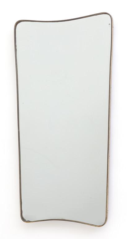 UNO SPECCHIO DA PARETE, anni '50.  Ottone, (1 of 1)
