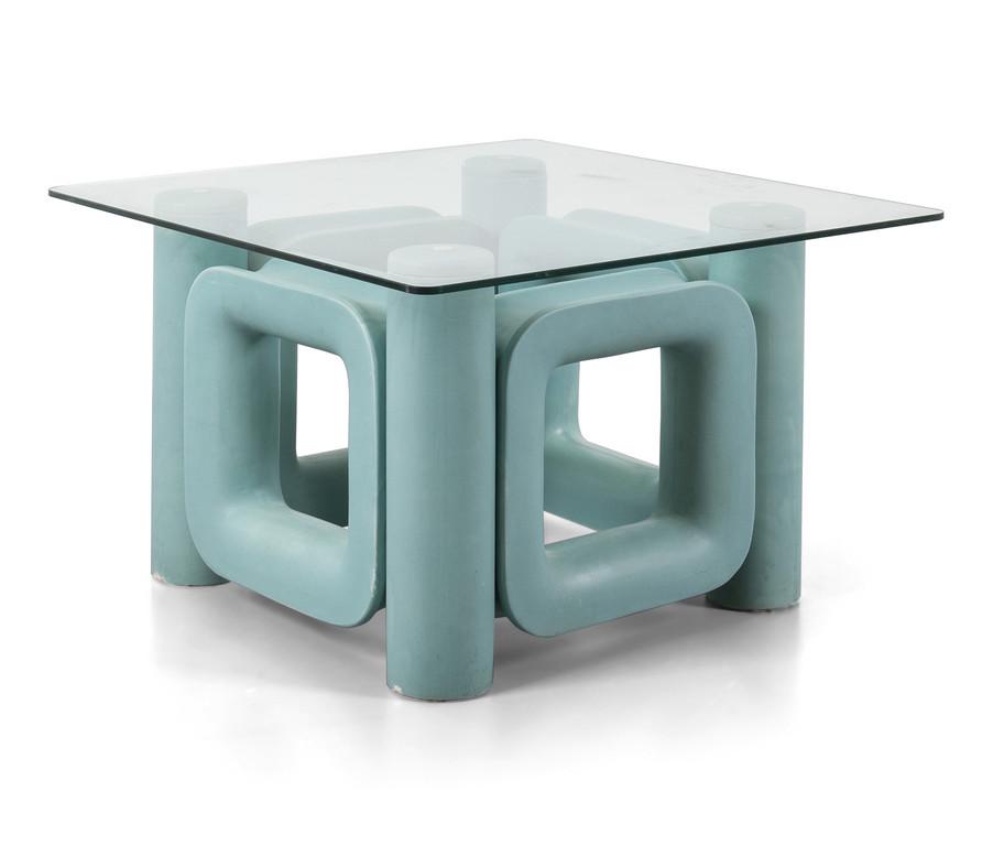 UN TAVOLINO, anni '70. Gres smaltato, (1 of 1)