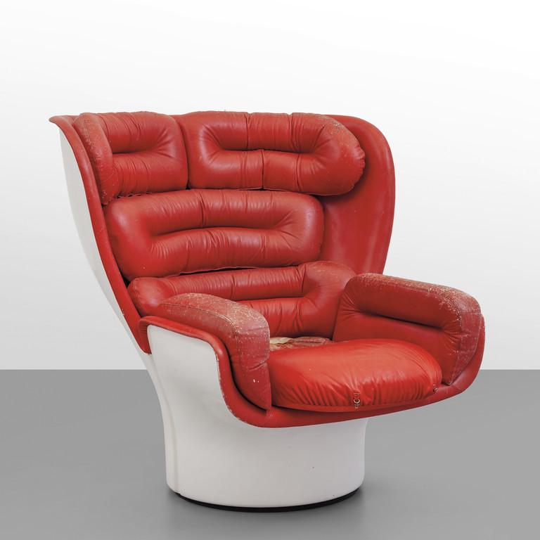 JOE COLOMBO  Una poltrona girevole 'Elda' per (1 of 1)