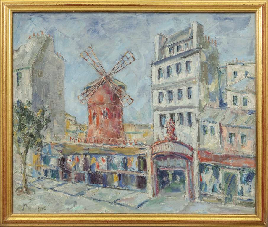 G.Basso  "Moulin Rouge" olio cm. 60x50 (1 of 1)