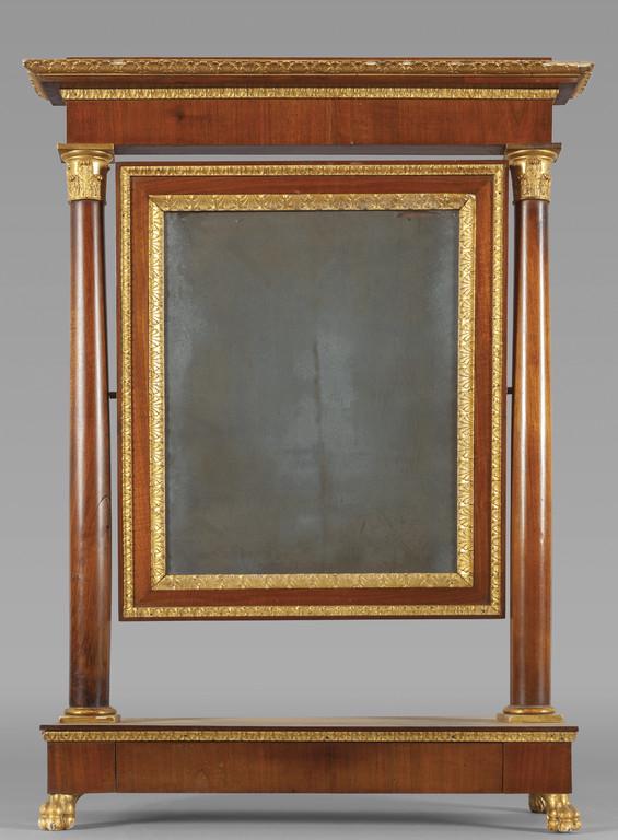 Psiche da comÃ² Impero in legno di noce con (1 of 1)