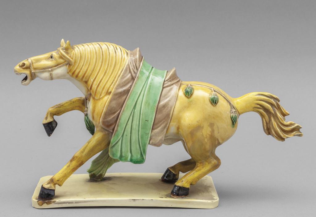 Cavallo, scultura in terraglia, Cina inizi (1 of 2)