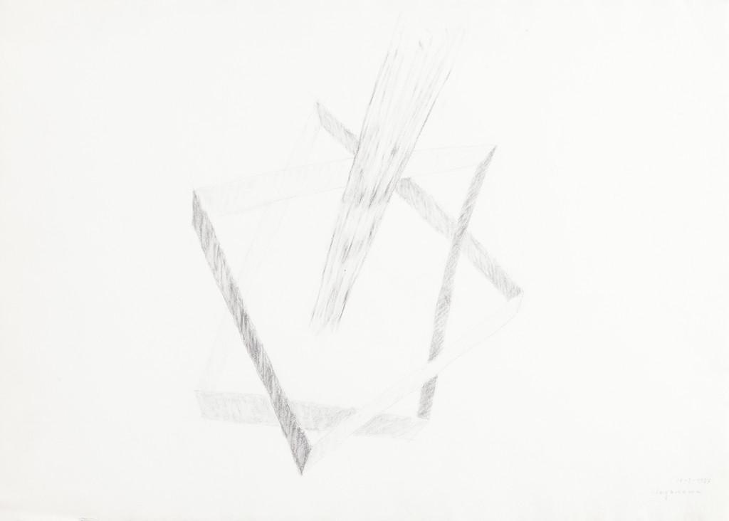 HIDETOSHI NAGASAWA (1940-) Senza titolo: HIDETOSHI NAGASAWA (1940-) Senza titolo 1987 grafite su carta cm 56x76 firmato e datato in basso a destra Untitled 1987 graphite on paper 22,04x29,92 in signed and dated lower right