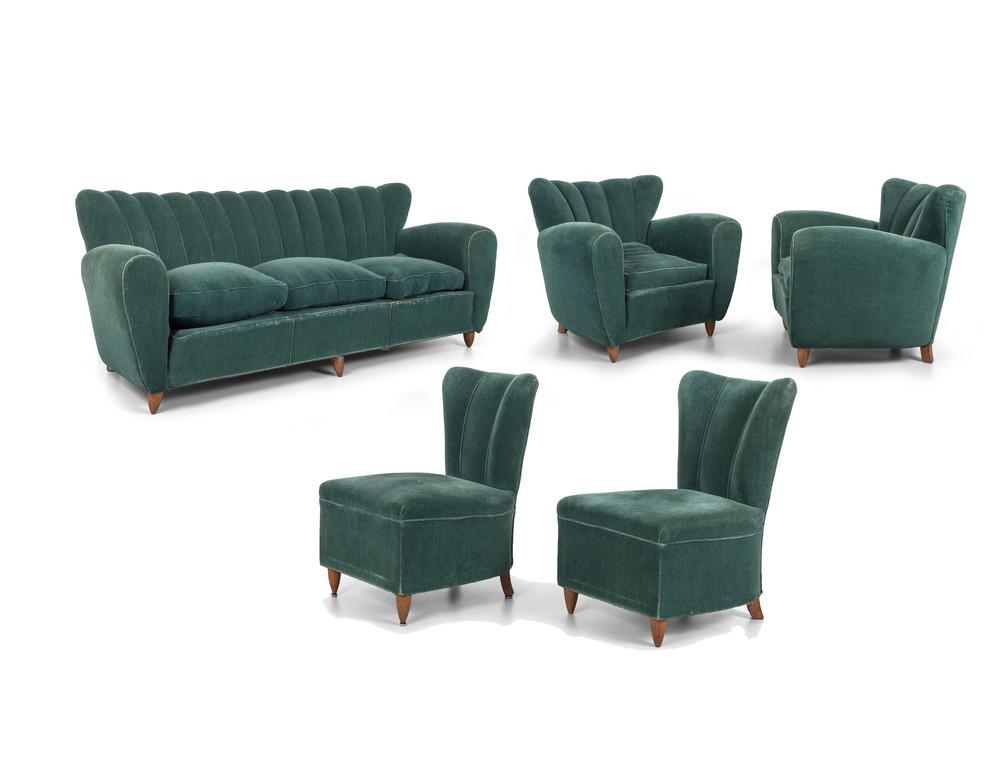 UN SALOTTO, anni '40.  Composto da un sofÃ , (1 of 5)