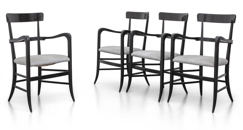 QUATTRO POLTRONCINE DI CHIAVARI, anni '50. (1 of 1)