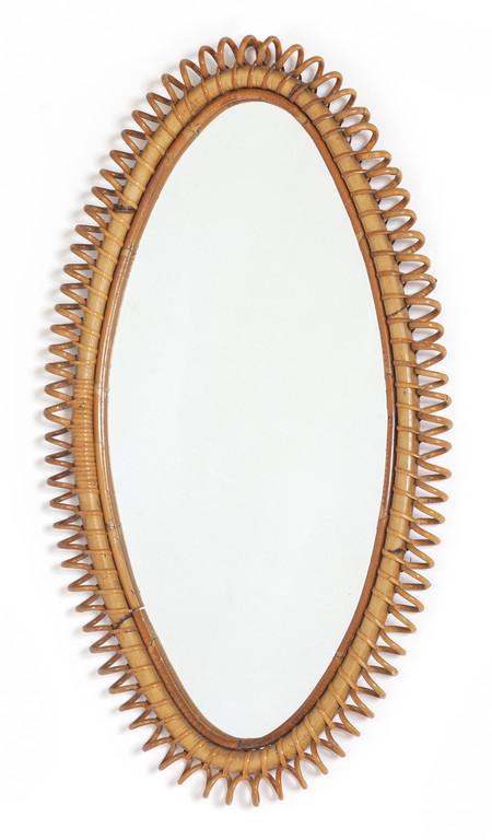 UNO SPECCHIO DA PARETE, anni '60.  Malacca, (1 of 1)