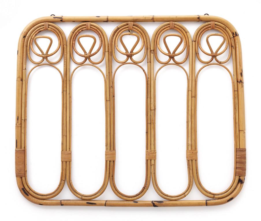 UN APPENDIABITI DA PARETE, anni '60 malacca, (1 of 1)