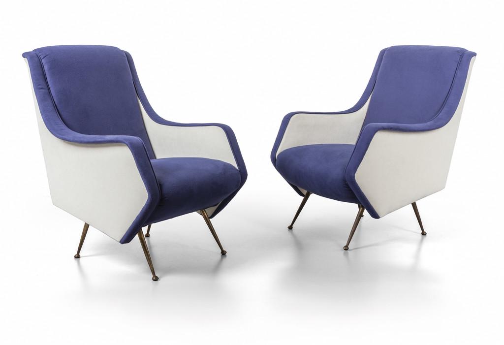 DUE POLTRONE, anni '60.  Strutture in legno, (1 of 1)