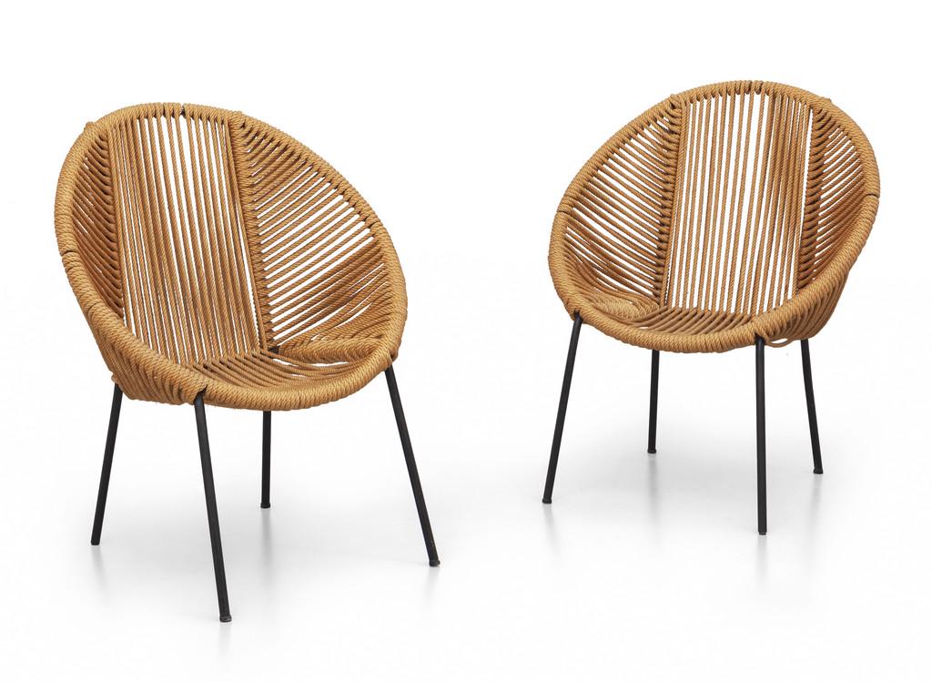 DUE POLTRONCINE, anni '70.  Acciaio tubolare (1 of 1)