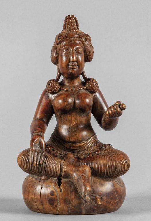 Juanin statua in legno, Sud-Est asiatico (1 of 2)