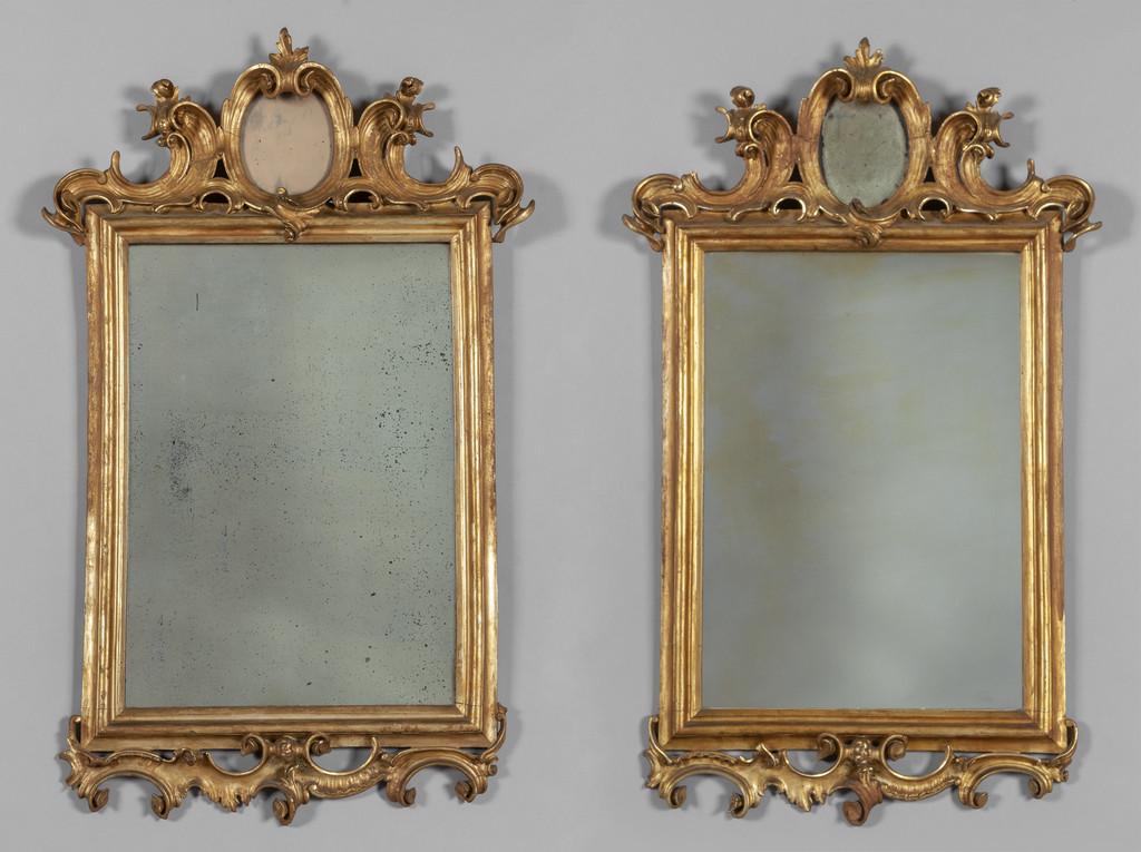 Coppia di specchiere in legno intagliato e (1 of 1)
