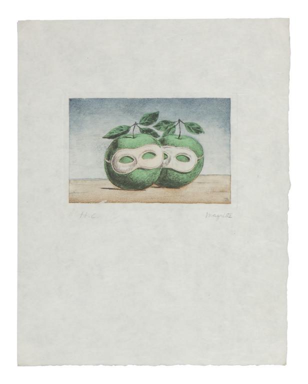 RENE MAGRITTE (1898-1967)  Mele acquatinta (1 of 2)