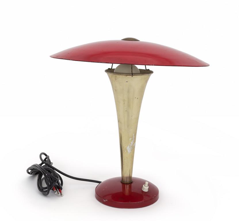 UNA LAMPADA DA TAVOLO, anni '50.  Ottone, (1 of 1)