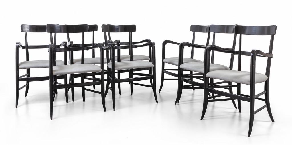 OTTO POLTRONCINE DI CHIAVARI, anni '50.  Legno (1 of 1)